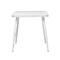 White Aluminum Farmhouse Outdoor Dining Table, 30" x 30" x 30"